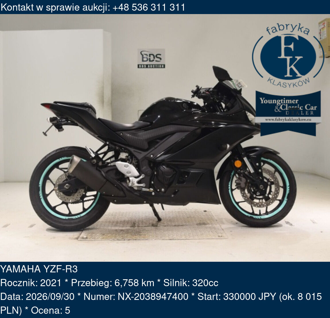 YAMAHA YZF-R3 2021 - zdjęcie 2