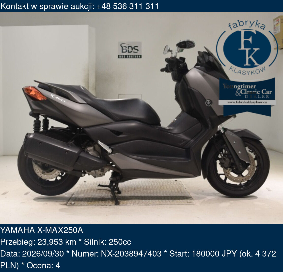 YAMAHA X-MAX250A  - zdjęcie 2