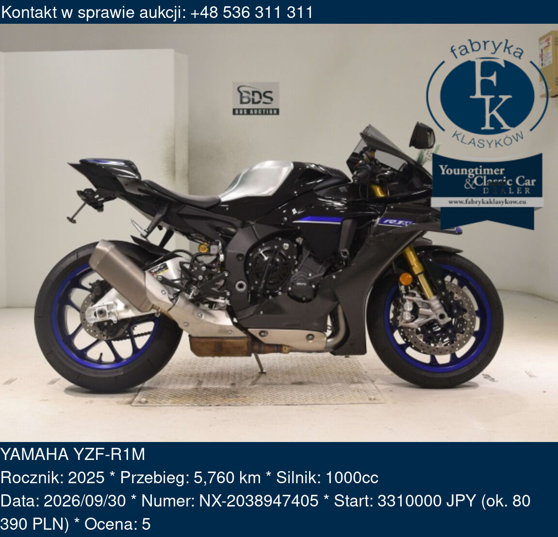YAMAHA YZF-R1M 2025 - zdjęcie 2