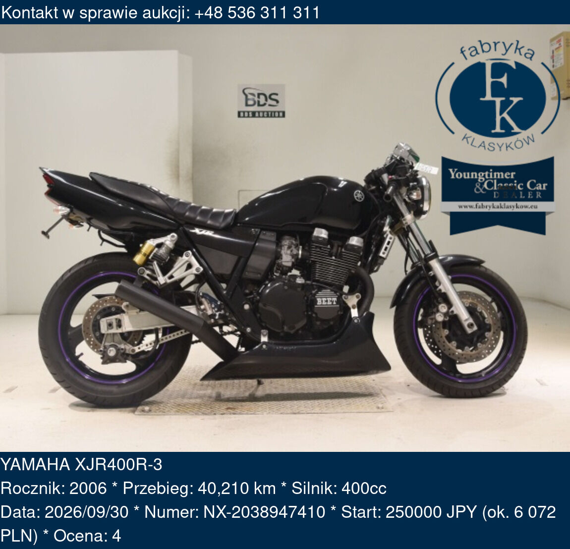 YAMAHA XJR400R-3 2006 - zdjęcie 2