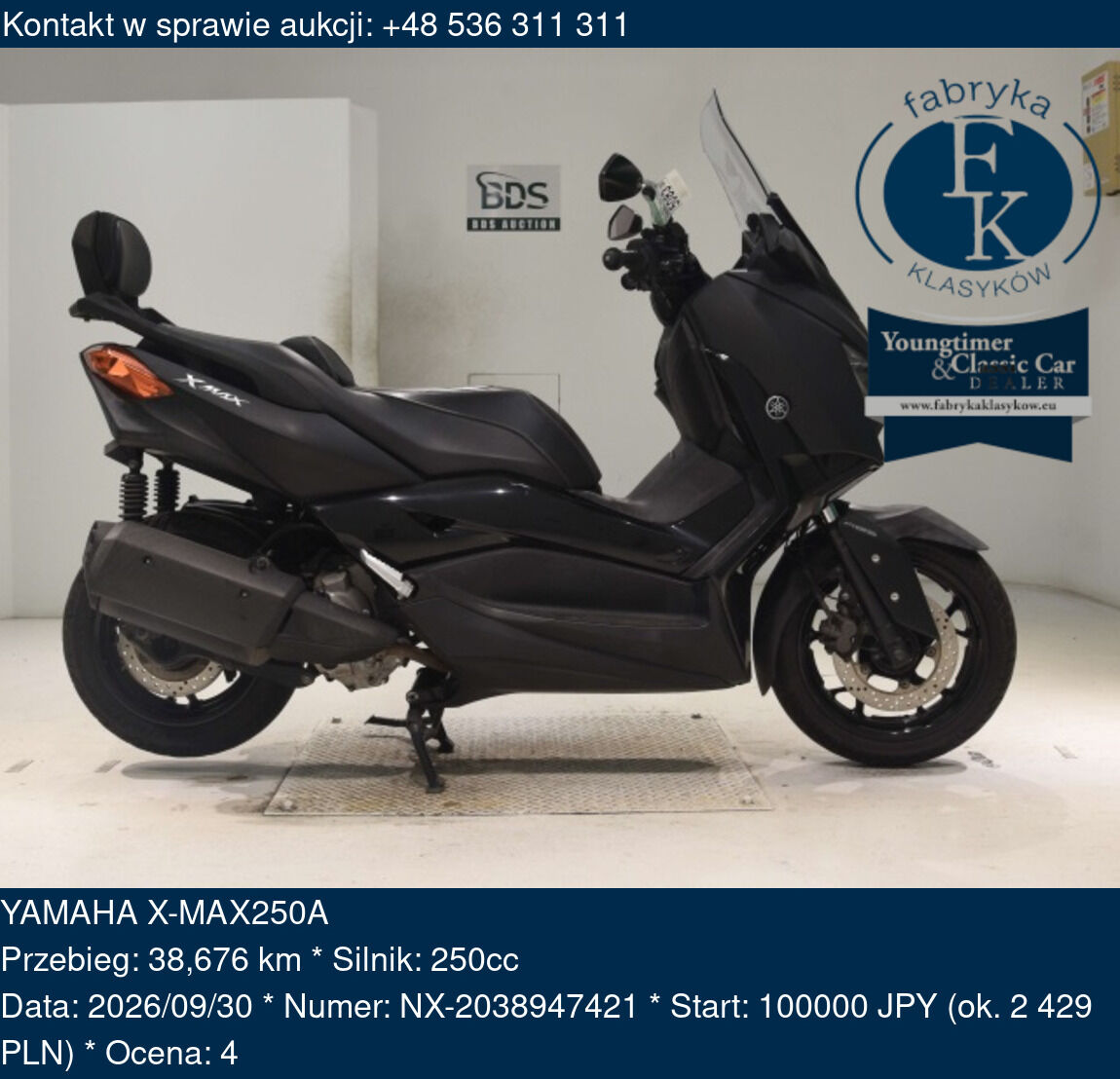 YAMAHA X-MAX250A  - zdjęcie 2