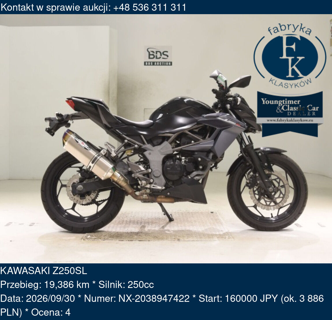 KAWASAKI Z250SL  - zdjęcie 2