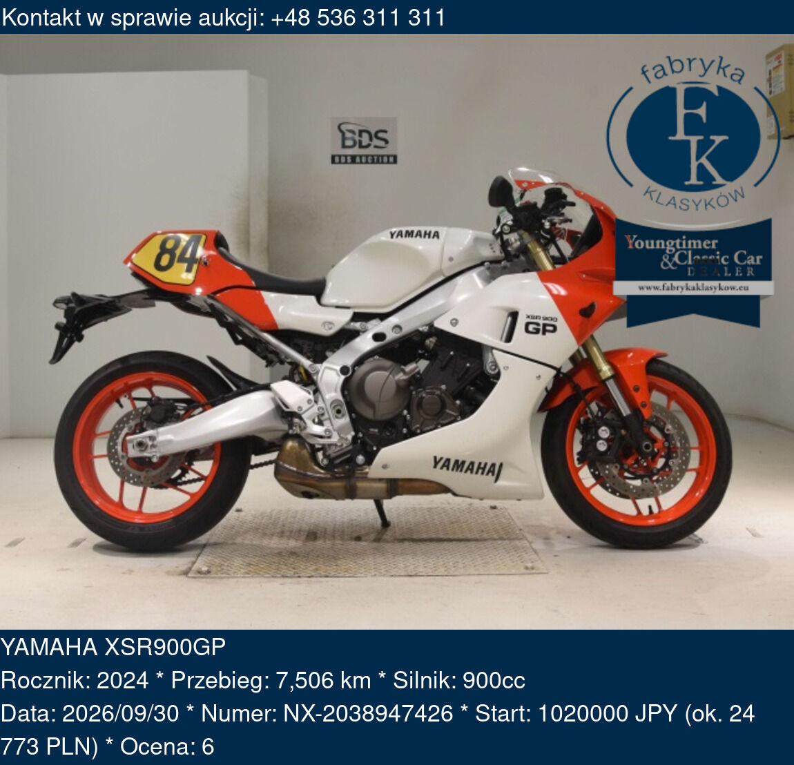YAMAHA XSR900GP 2024 - zdjęcie 2