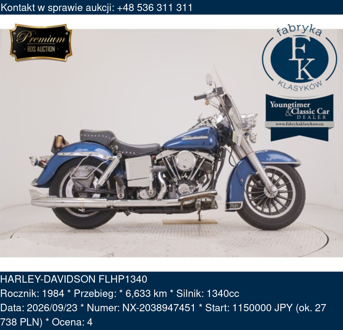 HARLEY-DAVIDSON FLHP1340 1984 - zdjęcie 2