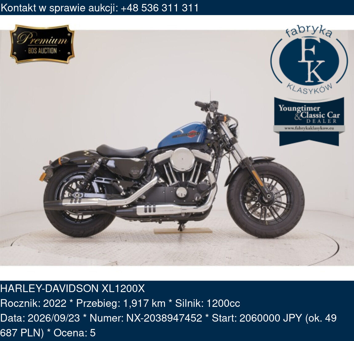 HARLEY-DAVIDSON XL1200X 2022 - zdjęcie 2