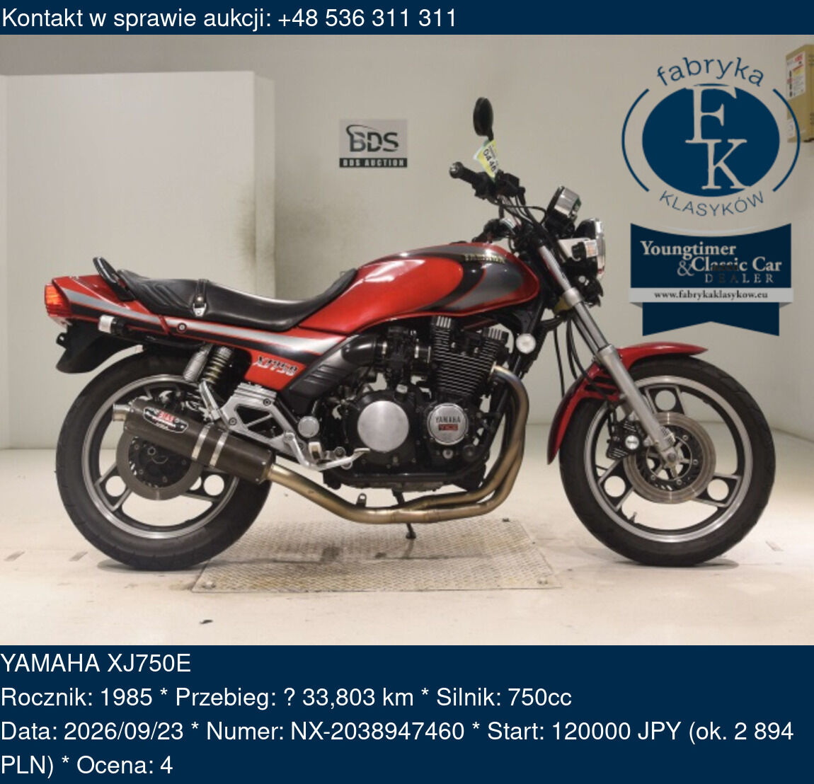 YAMAHA XJ750E 1985 - zdjęcie 2