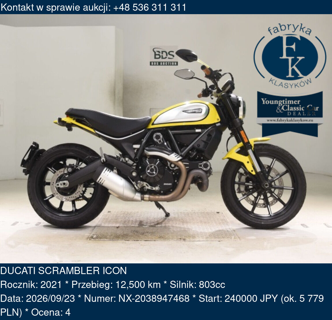 DUCATI SCRAMBLER ICON 2021 - zdjęcie 2