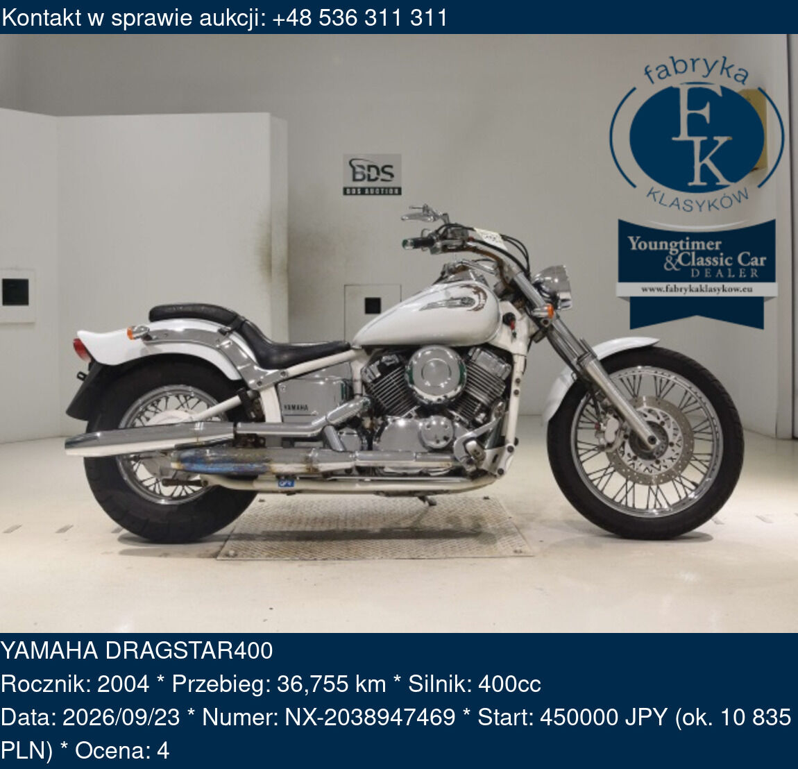 YAMAHA DRAGSTAR400 2004 - zdjęcie 2