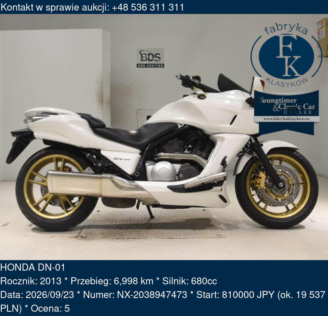 HONDA DN-01 2013 - zdjęcie 2