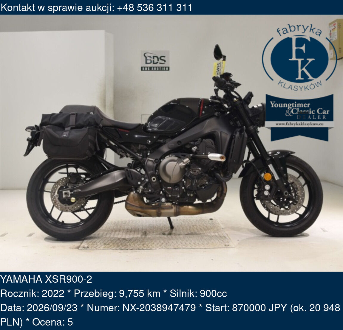 YAMAHA XSR900-2 2022 - zdjęcie 2