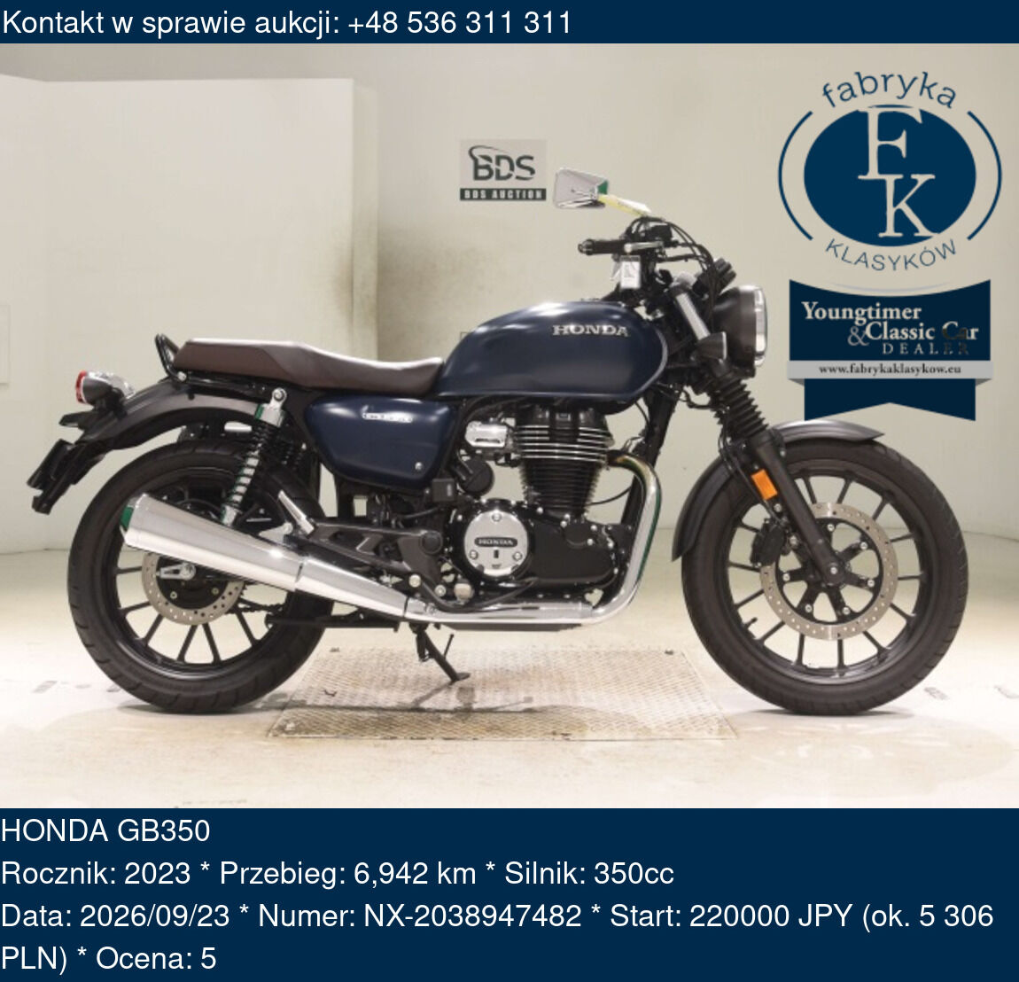 HONDA GB350 2023 - zdjęcie 2