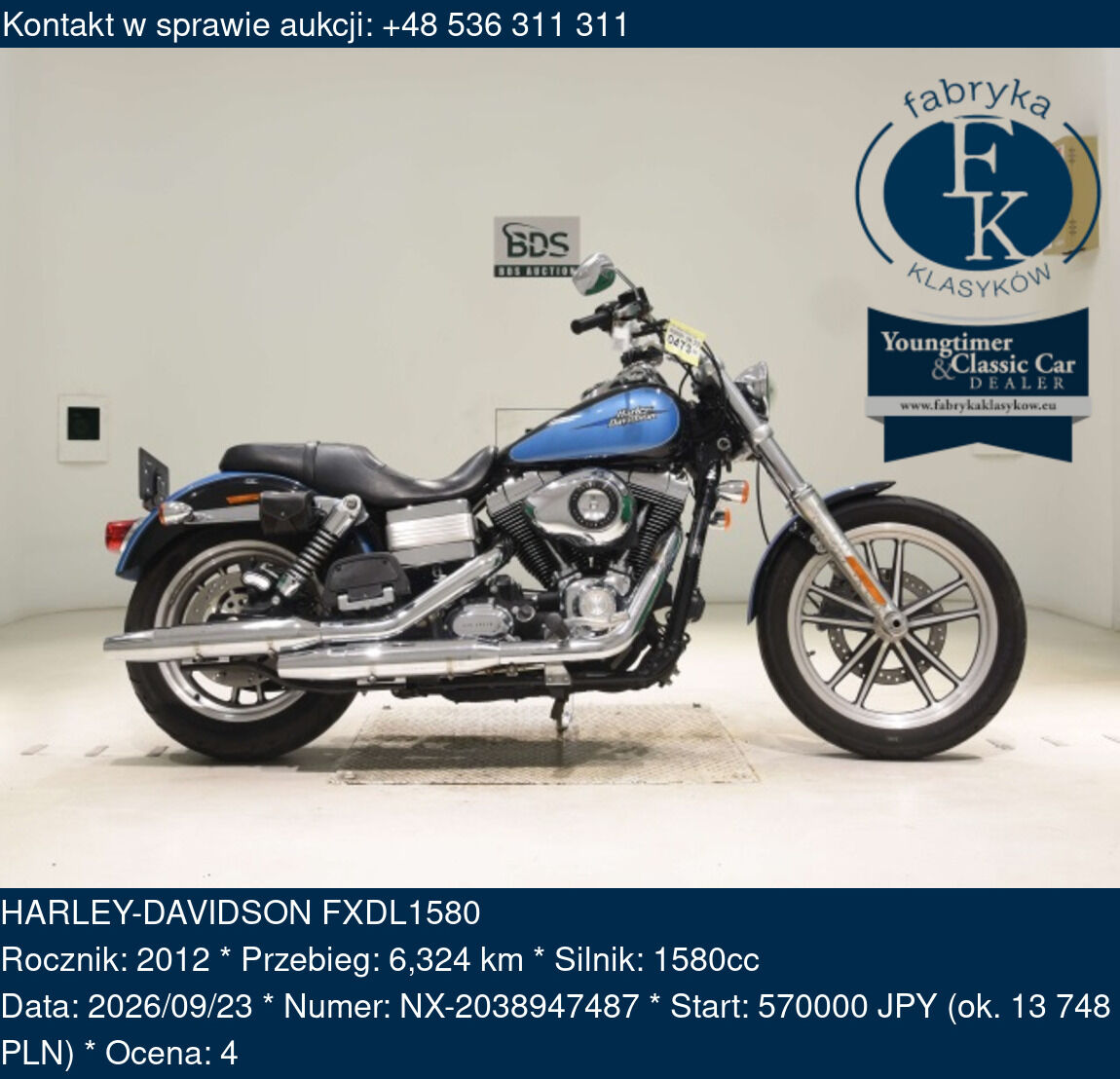 HARLEY-DAVIDSON FXDL1580 2012 - zdjęcie 2