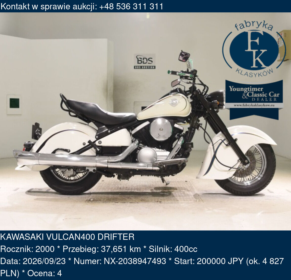 KAWASAKI VULCAN400 DRIFTER 2000 - zdjęcie 2