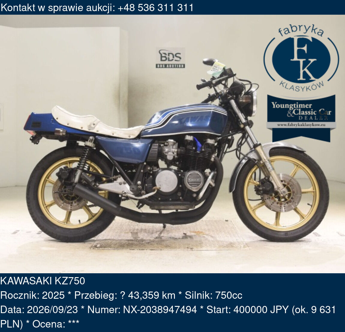 KAWASAKI KZ750 2025 - zdjęcie 2