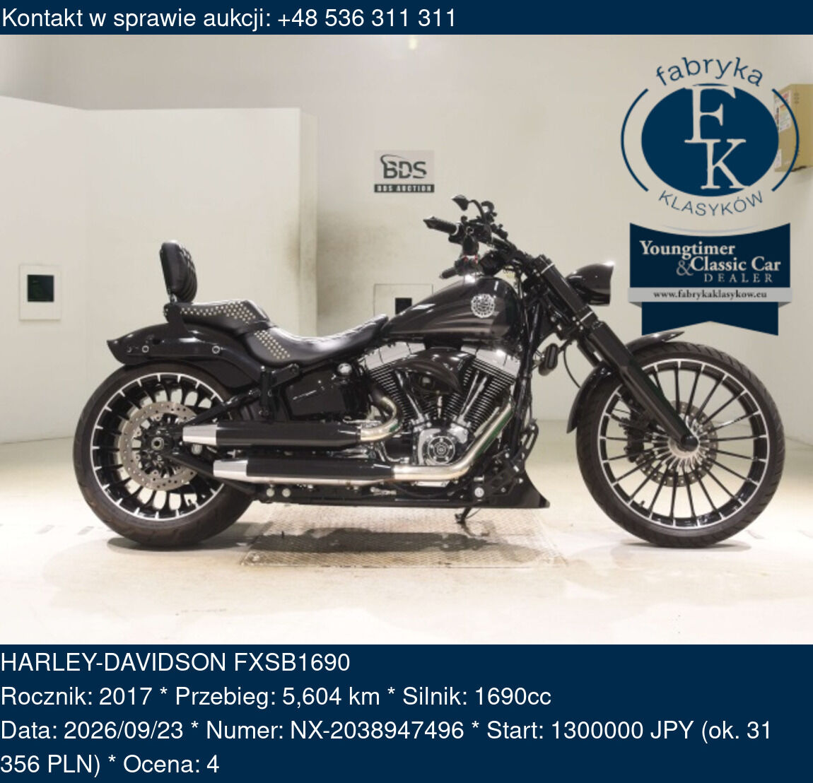 HARLEY-DAVIDSON FXSB1690 2017 - zdjęcie 2