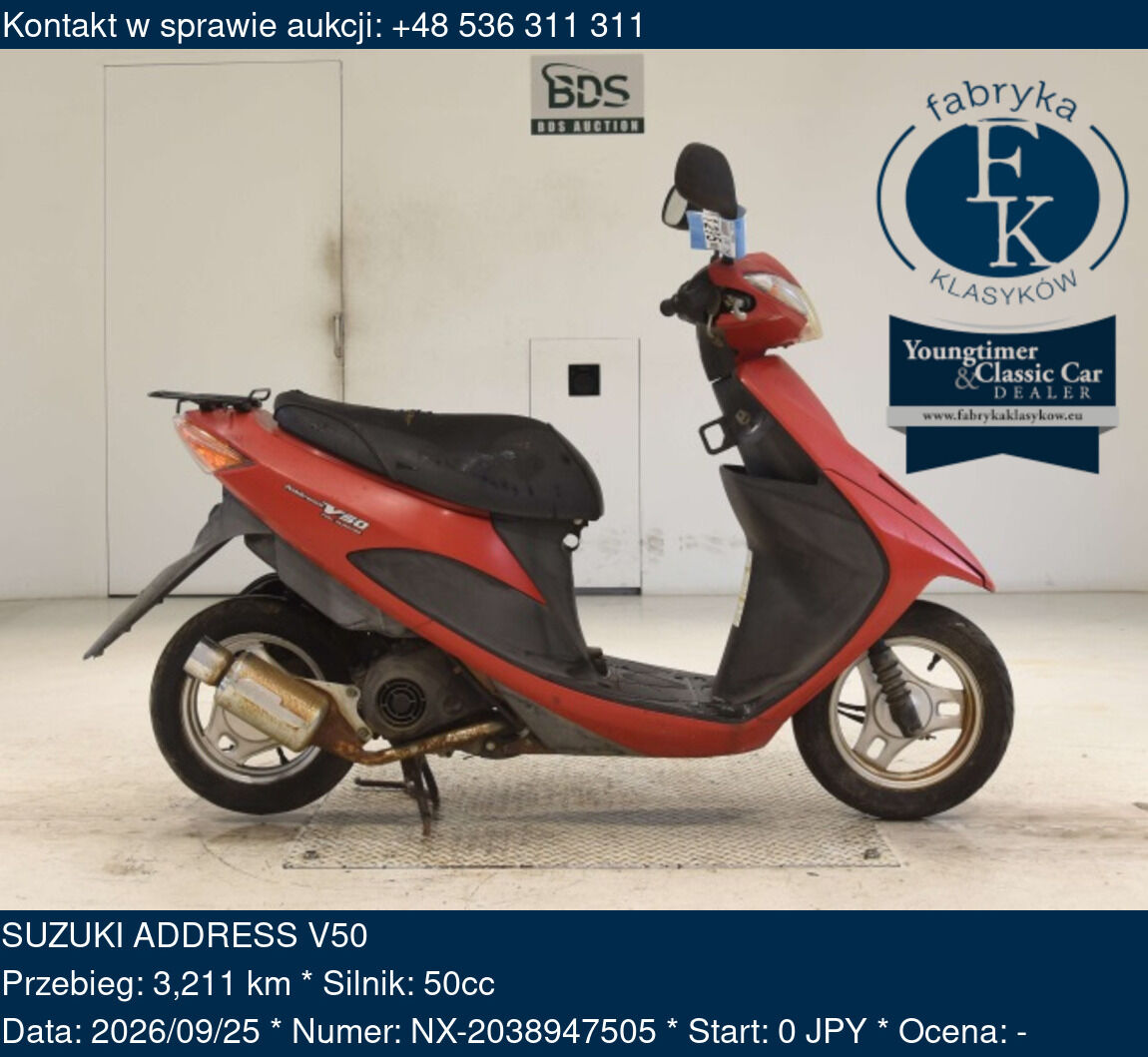 SUZUKI ADDRESS V50  - zdjęcie 2