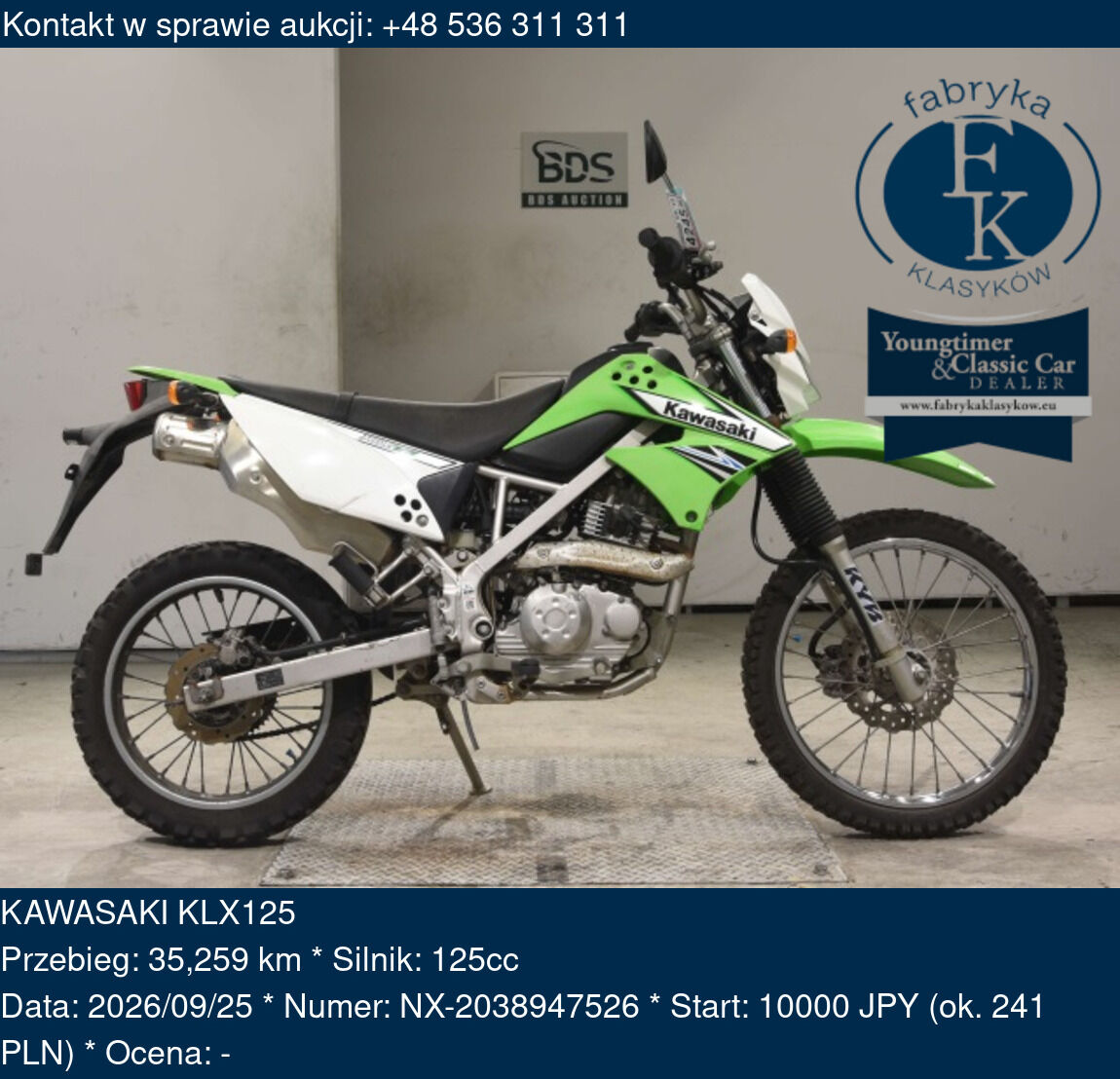 KAWASAKI KLX125  - zdjęcie 2