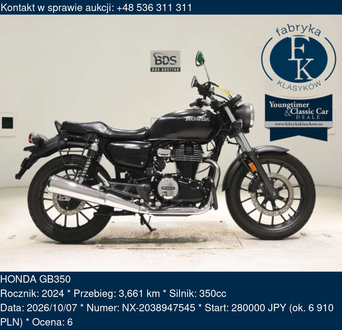 HONDA GB350 2024 - zdjęcie 2