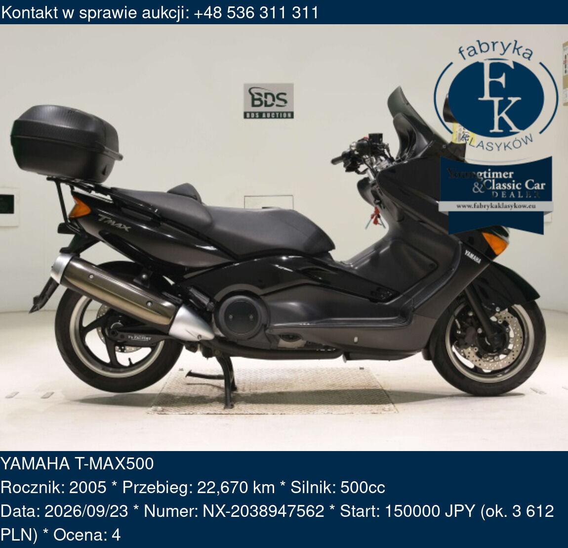 YAMAHA T-MAX500 2005 - zdjęcie 2