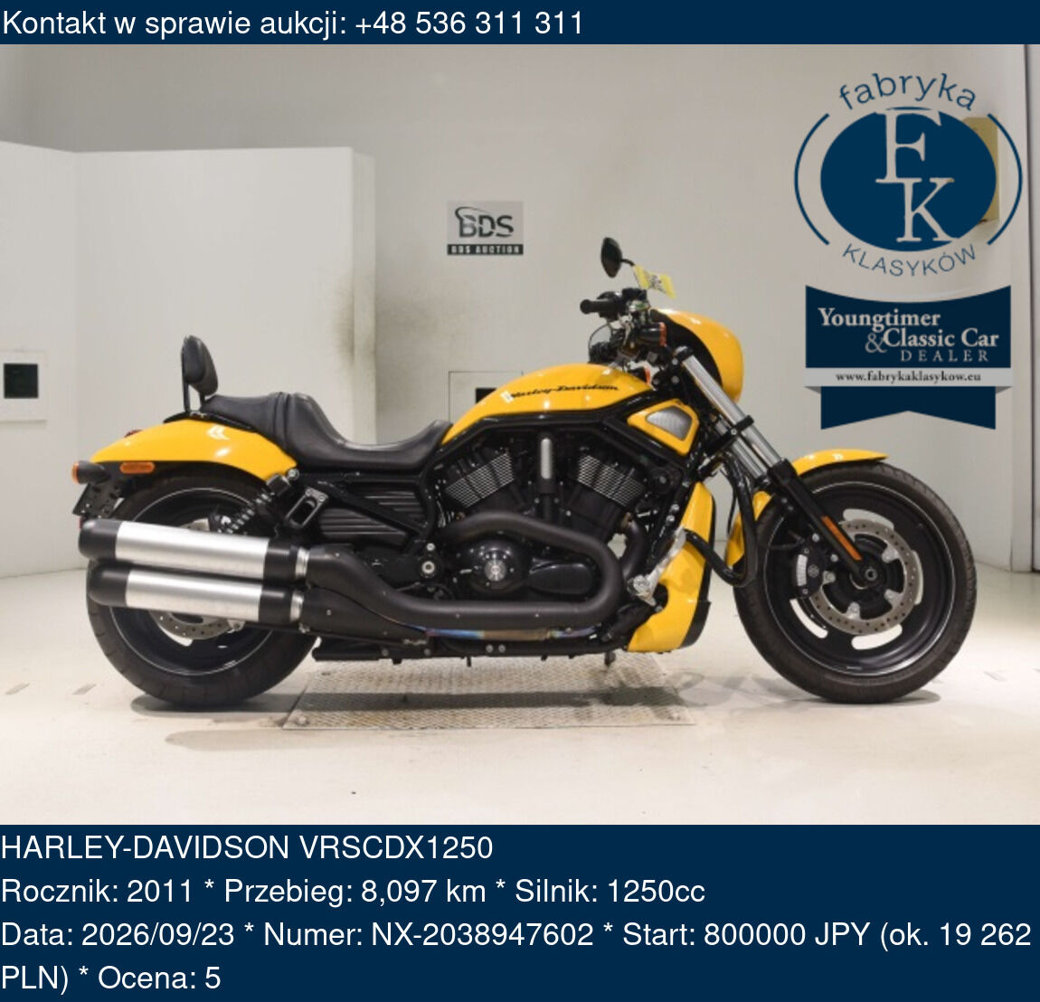 HARLEY-DAVIDSON VRSCDX1250 2011 - zdjęcie 2