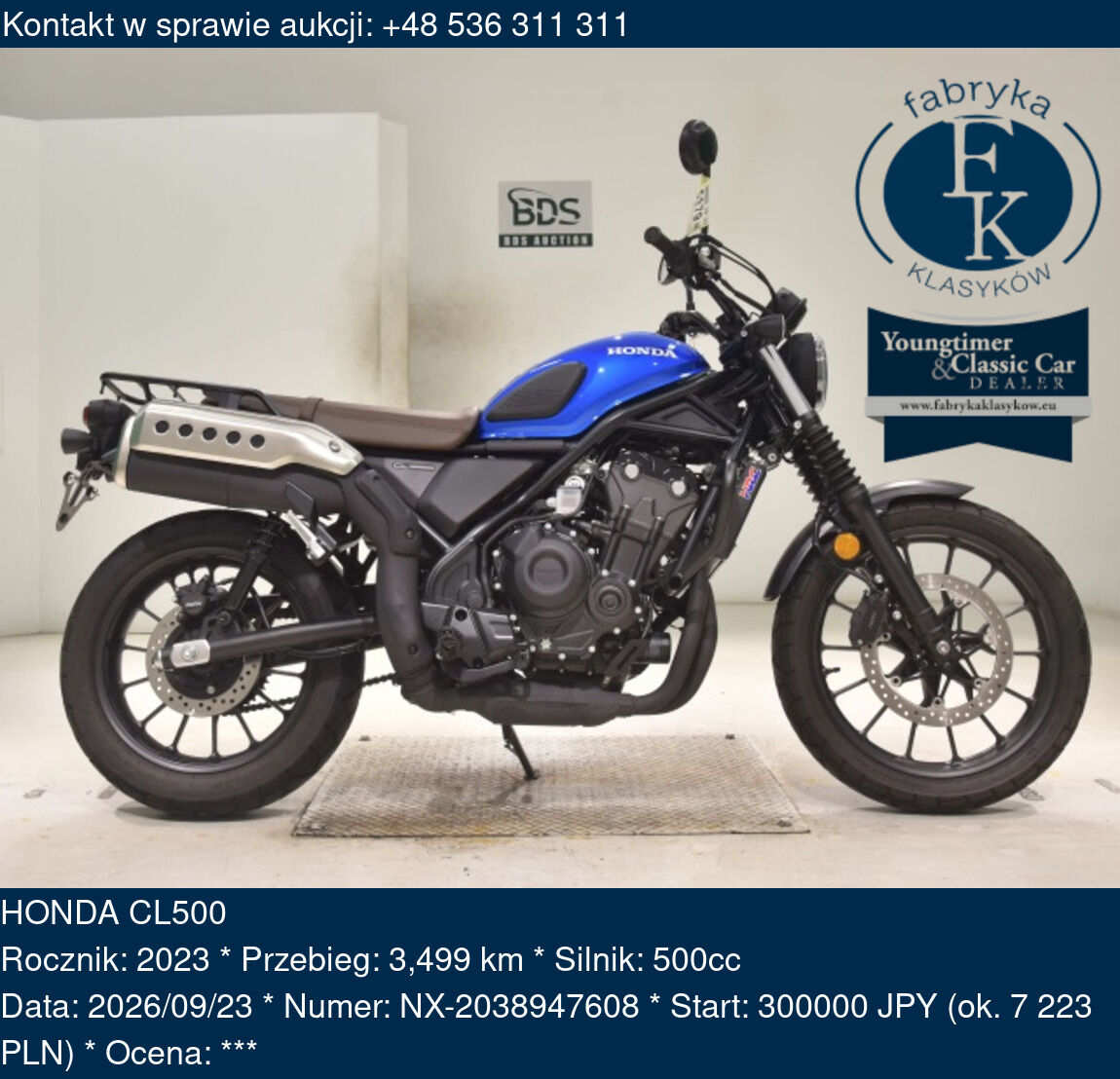 HONDA CL500 2023 - zdjęcie 2