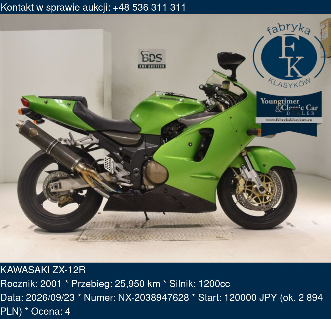 KAWASAKI ZX-12R 2001 - zdjęcie 2