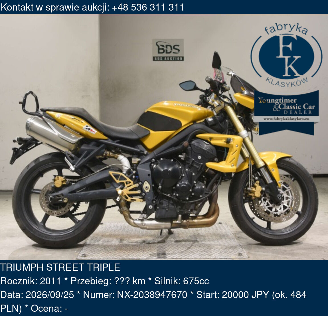 TRIUMPH STREET TRIPLE 2011 - zdjęcie 2