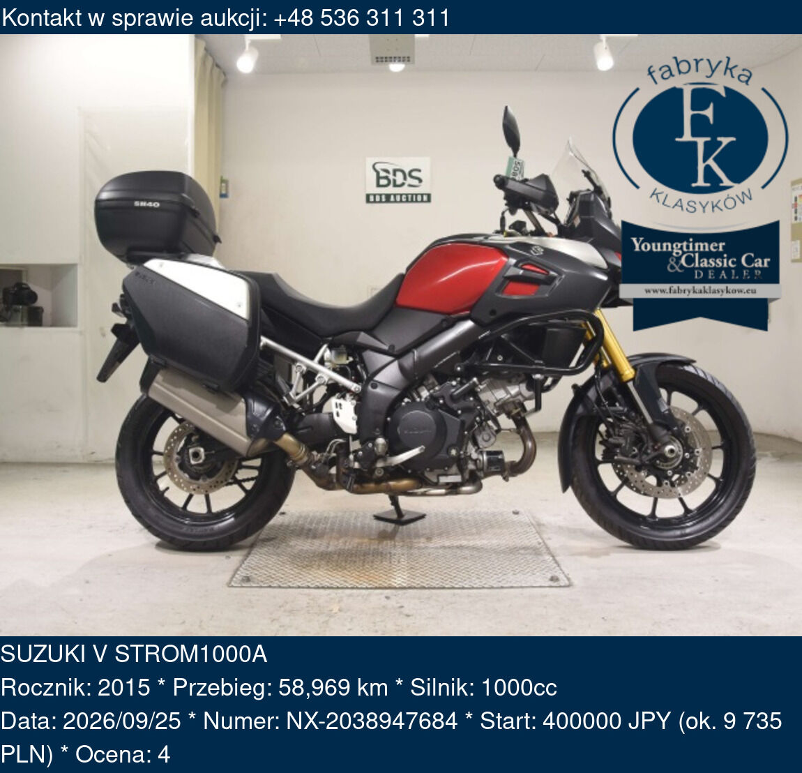 SUZUKI V STROM1000A 2015 - zdjęcie 2