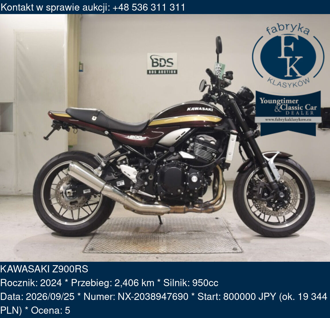 KAWASAKI Z900RS 2024 - zdjęcie 2