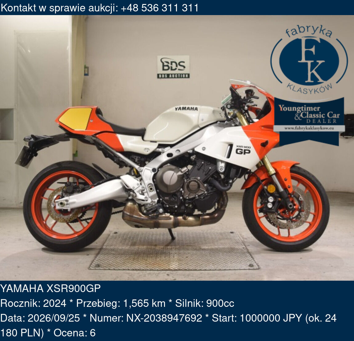 YAMAHA XSR900GP 2024 - zdjęcie 2