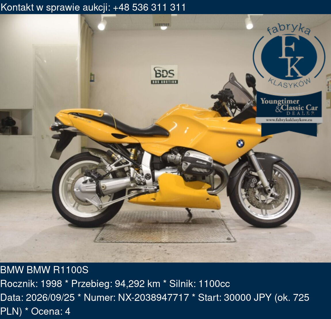 BMW BMW R1100S 1998 - zdjęcie 2