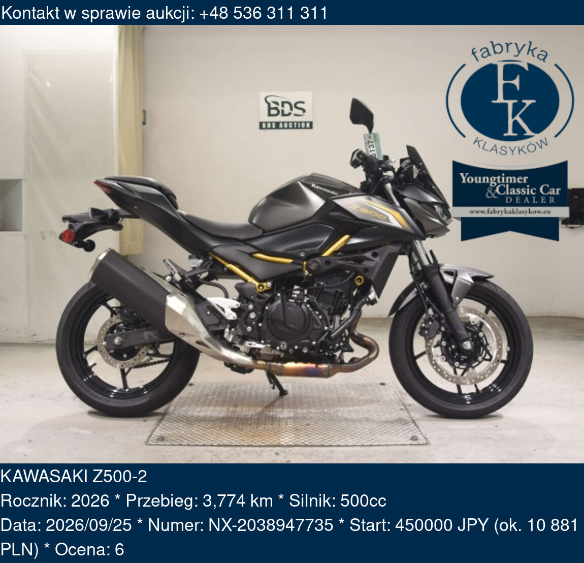 KAWASAKI Z500-2 2026 - zdjęcie 2