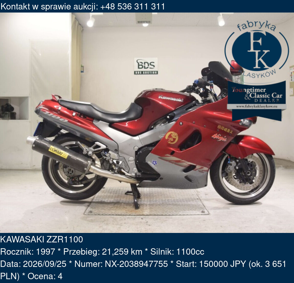 KAWASAKI ZZR1100 1997 - zdjęcie 2