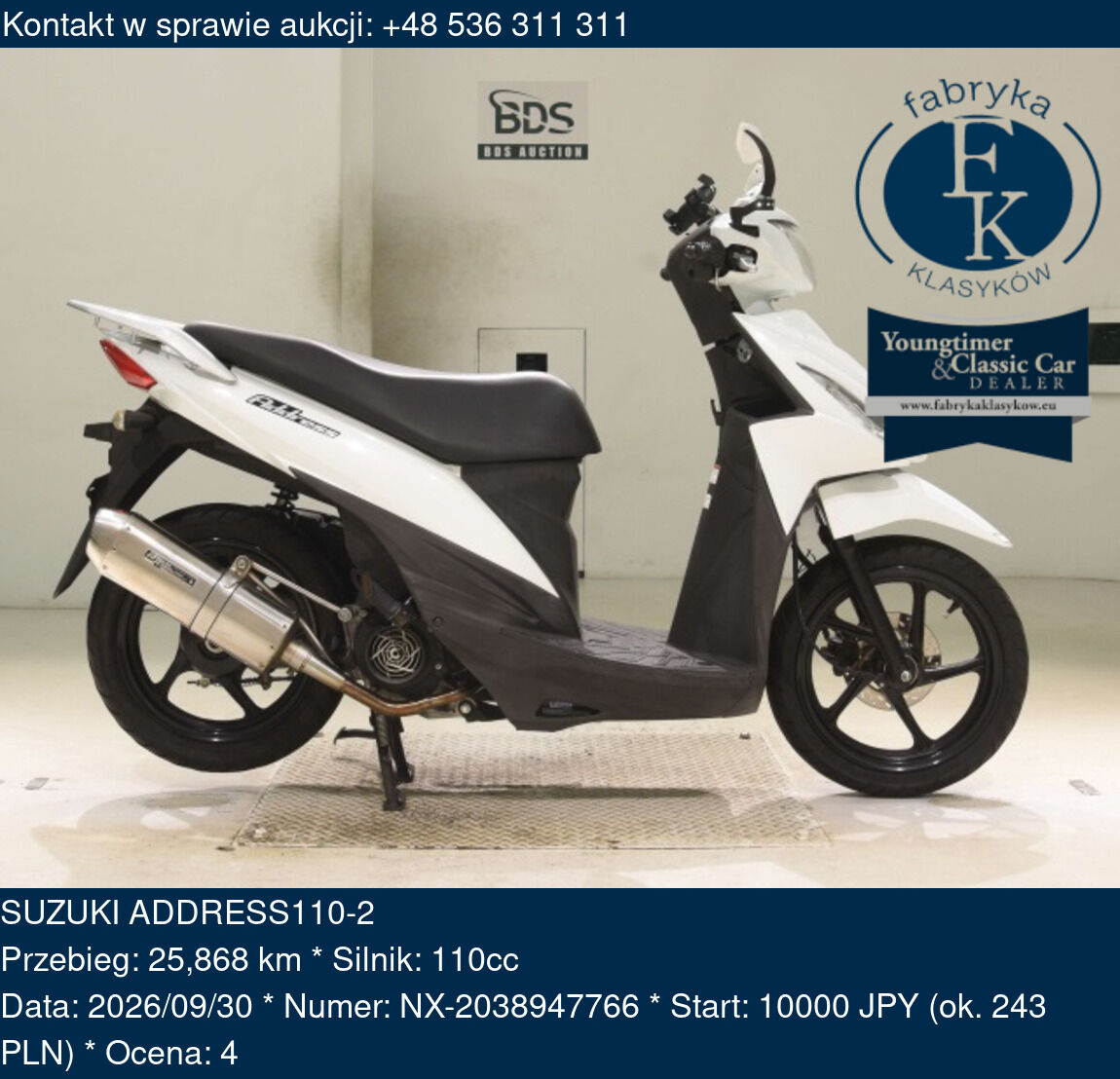 SUZUKI ADDRESS110-2  - zdjęcie 2