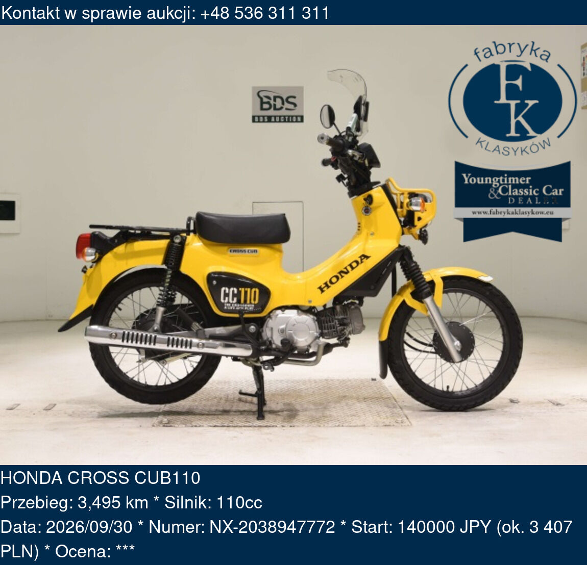 HONDA CROSS CUB110 - zdjęcie 2