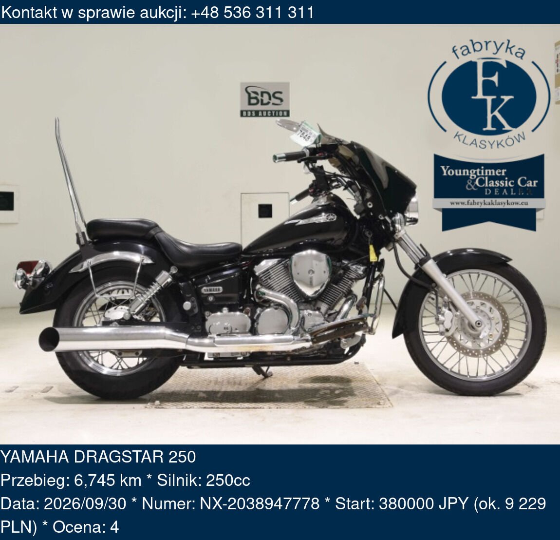 YAMAHA DRAGSTAR 250  - zdjęcie 2