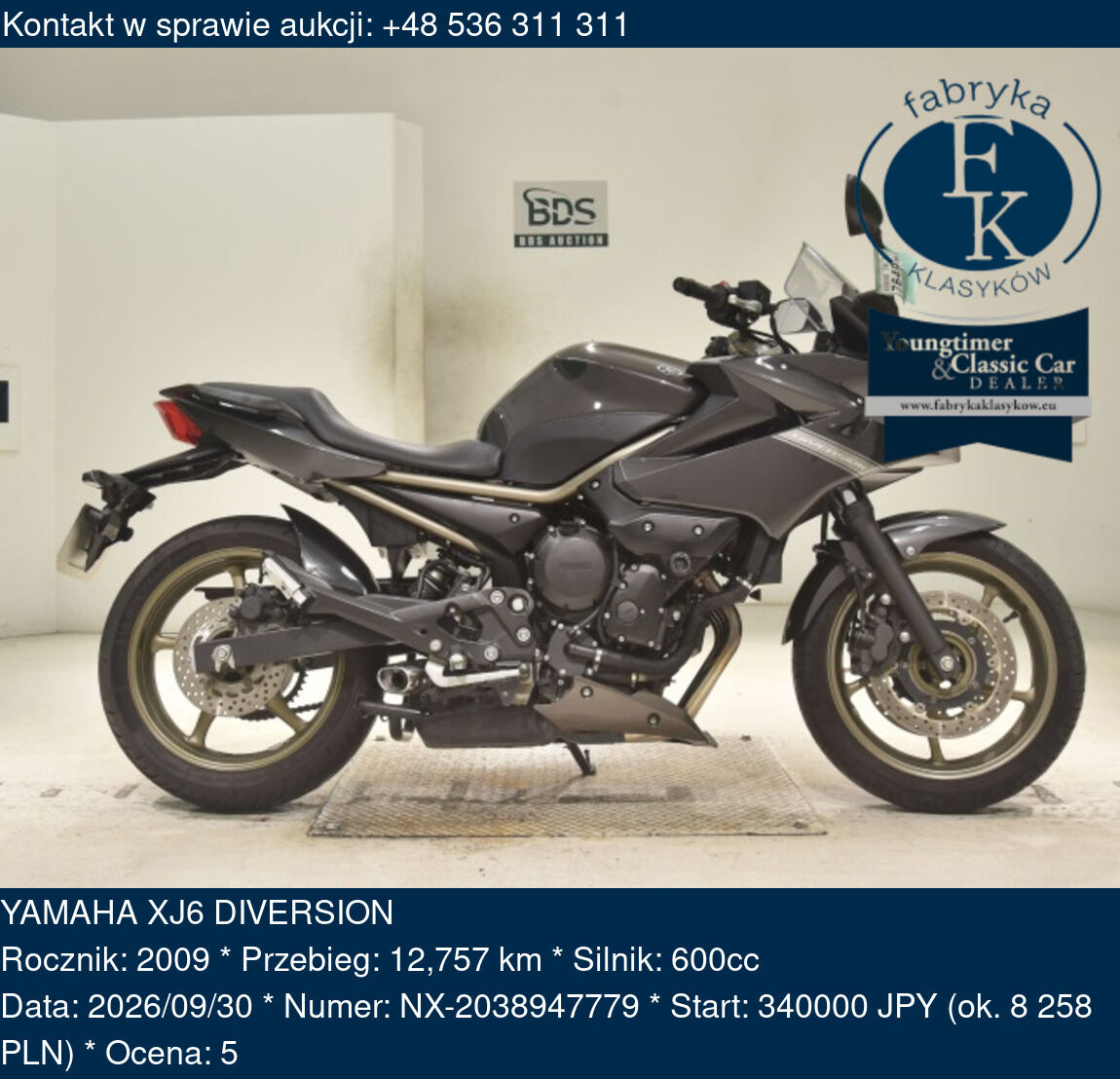 YAMAHA XJ6 DIVERSION 2009 - zdjęcie 2