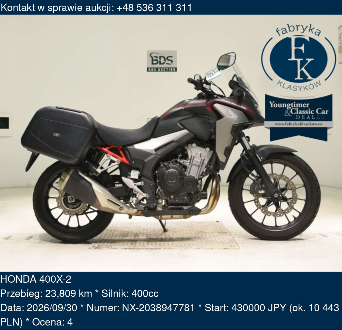 HONDA 400X-2  - zdjęcie 2