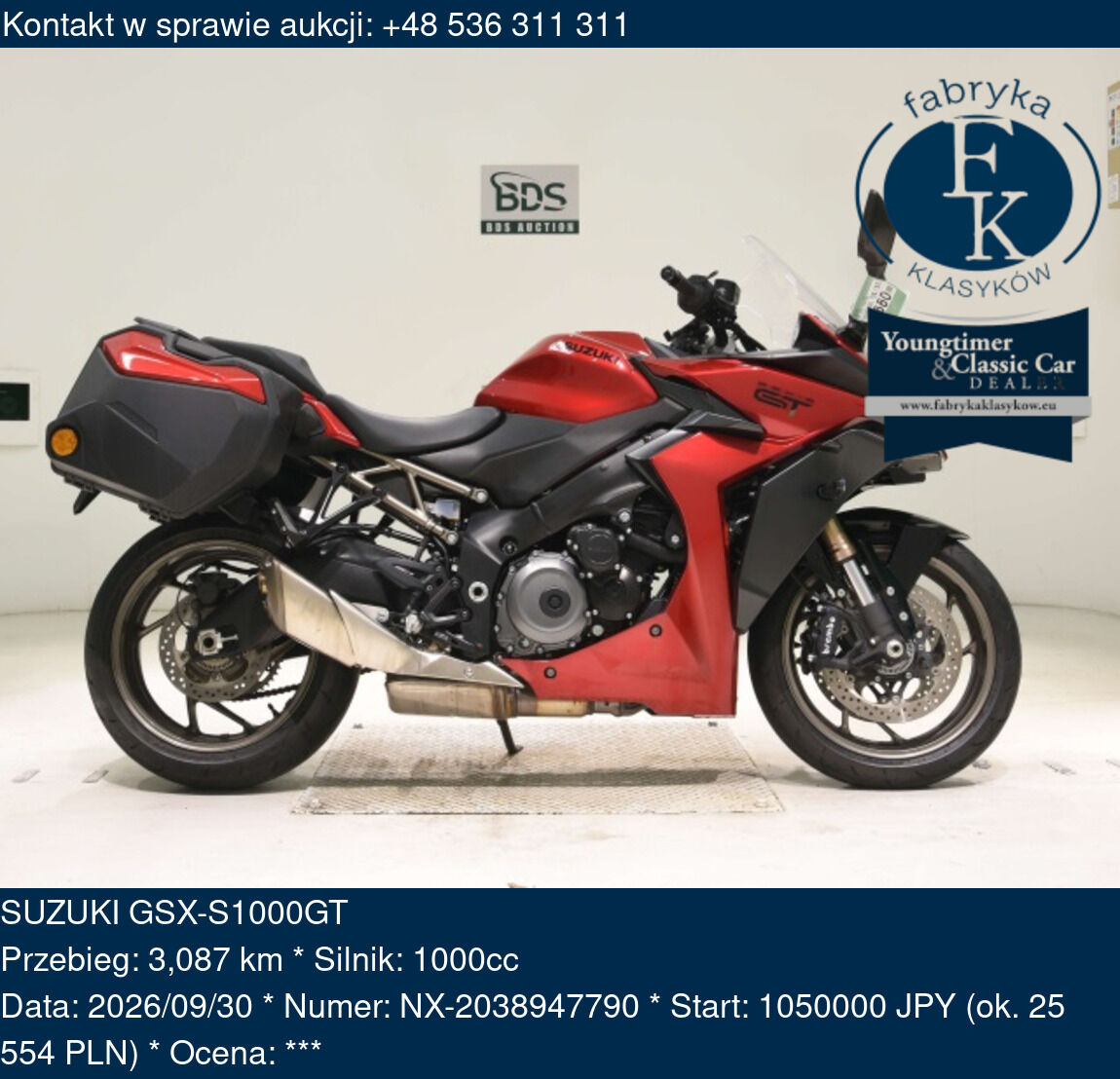 SUZUKI GSX-S1000GT  - zdjęcie 2