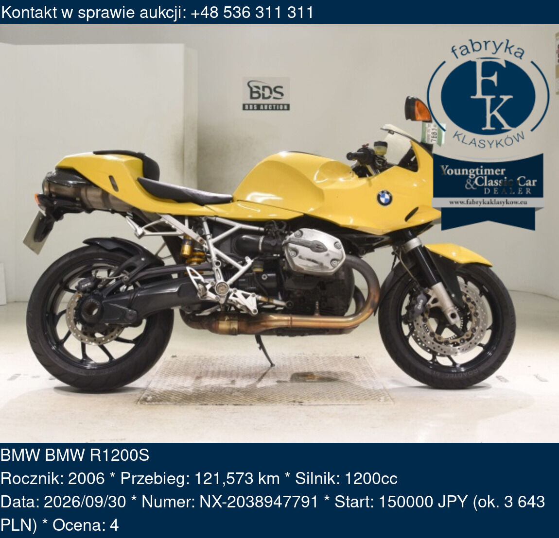 BMW BMW R1200S 2006 - zdjęcie 2