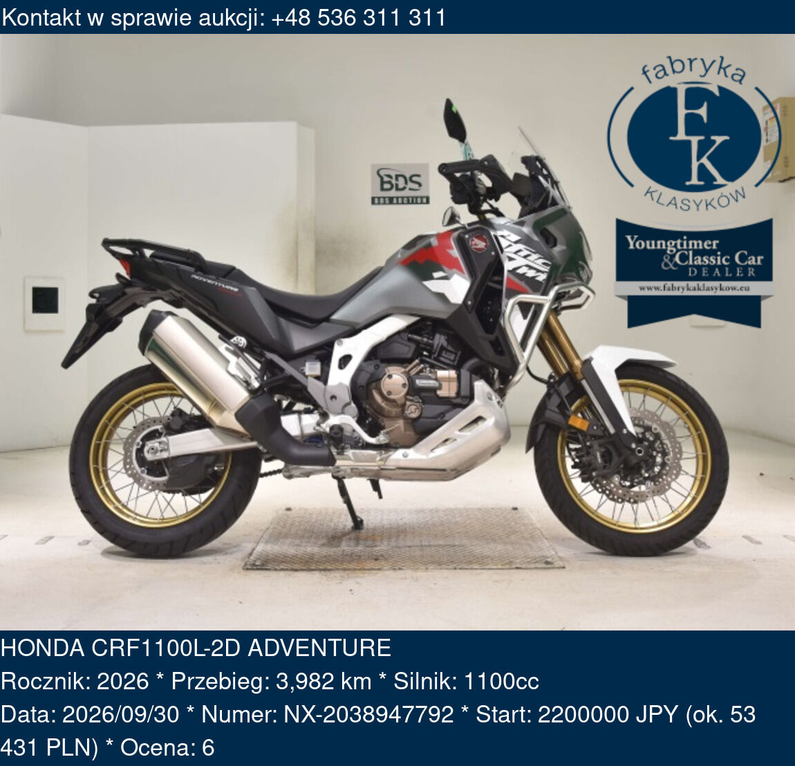 HONDA CRF1100L-2D ADVENTURE 2026 - zdjęcie 2