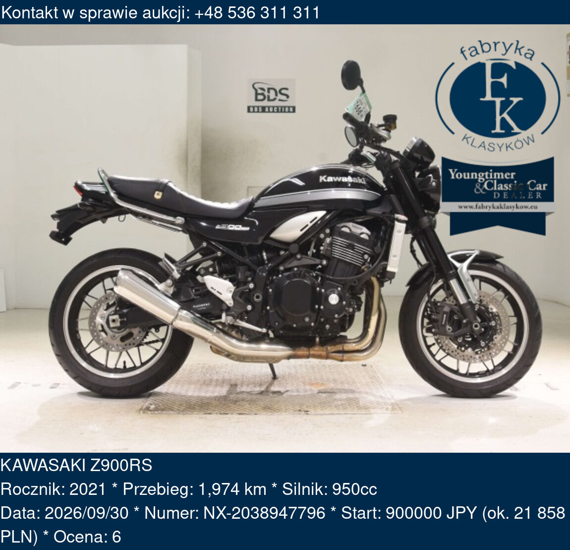 KAWASAKI Z900RS 2021 - zdjęcie 2