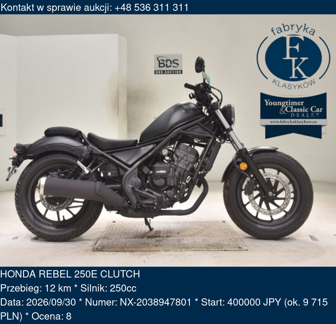 HONDA REBEL 250E CLUTCH  - zdjęcie 2