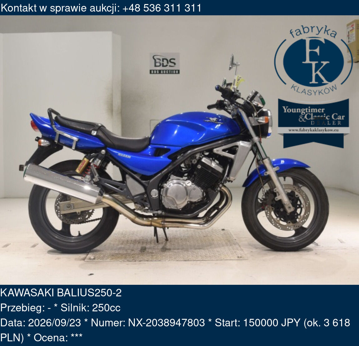 KAWASAKI BALIUS250-2 - zdjęcie 2