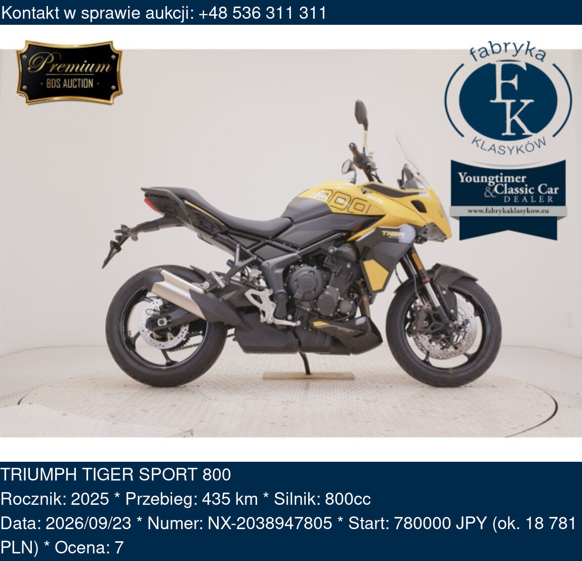 TRIUMPH TIGER SPORT 800 2025 - zdjęcie 2
