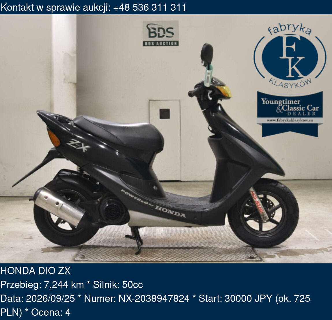HONDA DIO ZX - zdjęcie 2