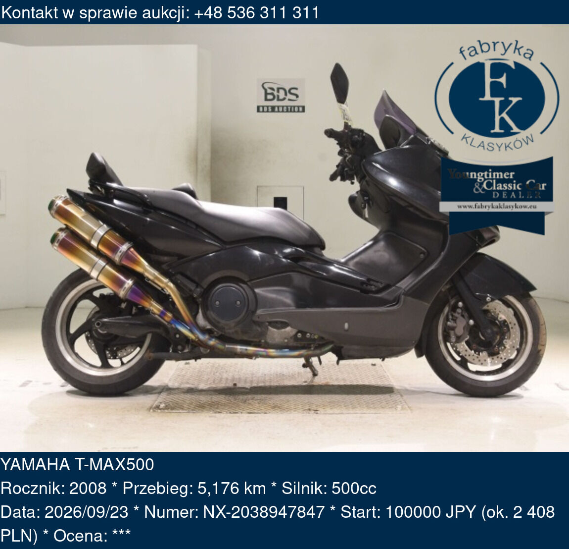 YAMAHA T-MAX500 2008 - zdjęcie 2