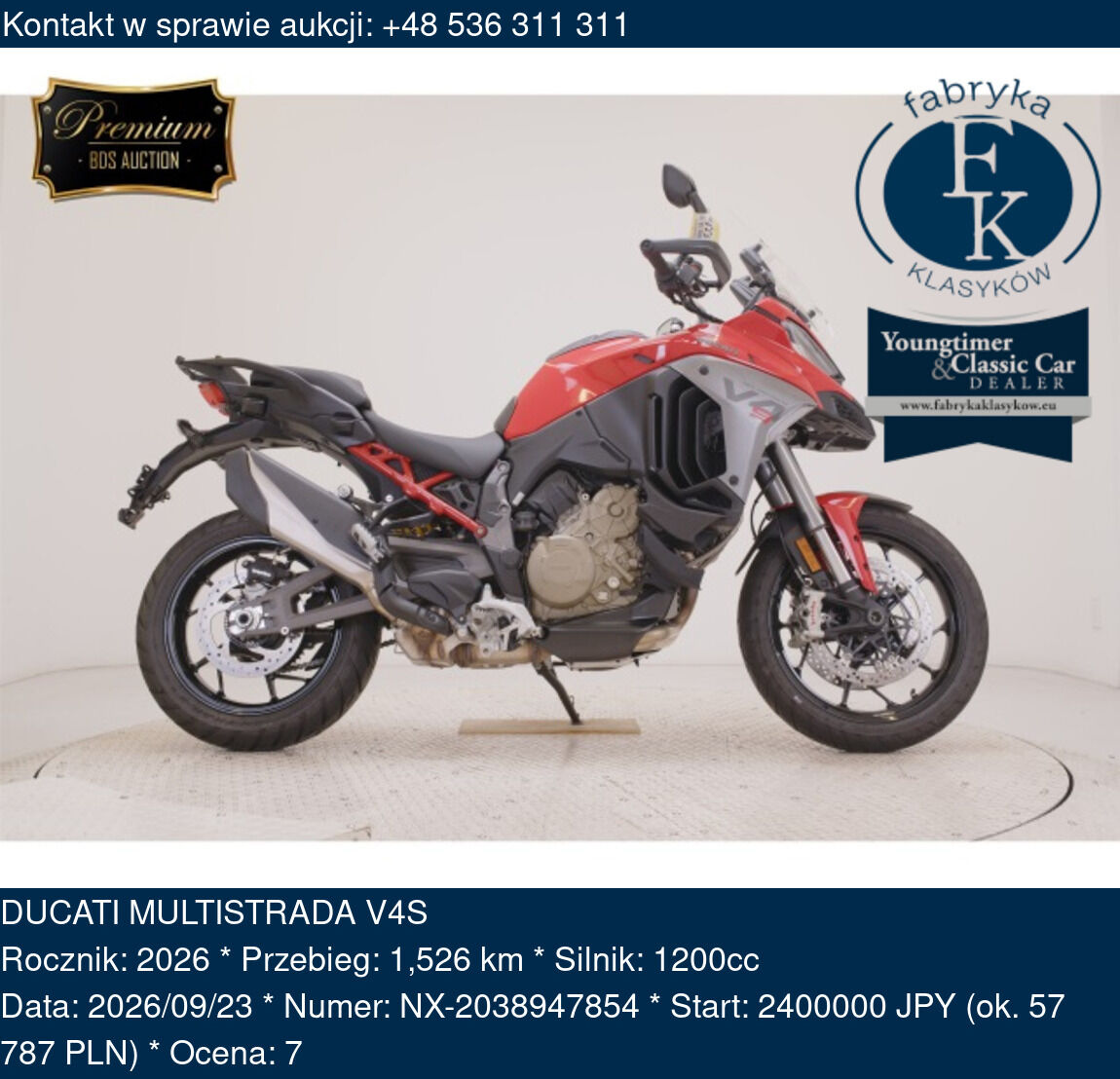 DUCATI MULTISTRADA V4S 2026 - zdjęcie 2