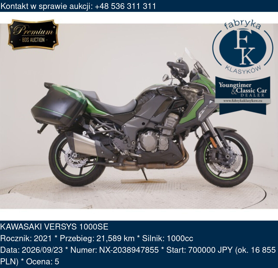 KAWASAKI VERSYS 1000SE 2021 - zdjęcie 2