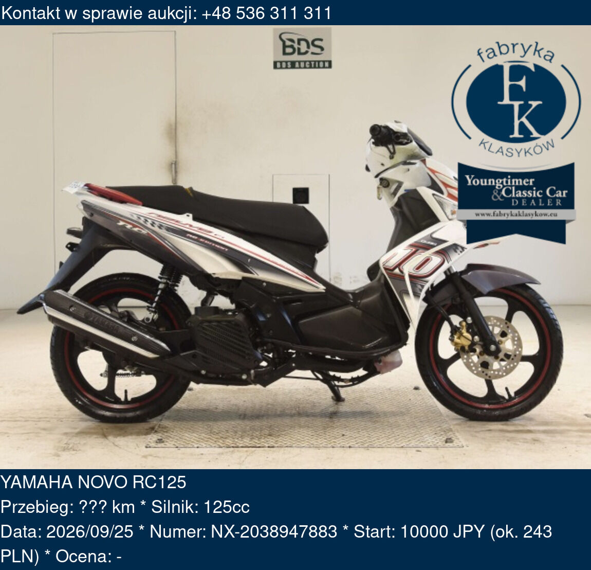YAMAHA NOVO RC125  - zdjęcie 2